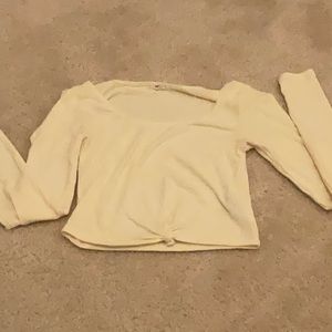 Cropped yellow shirt